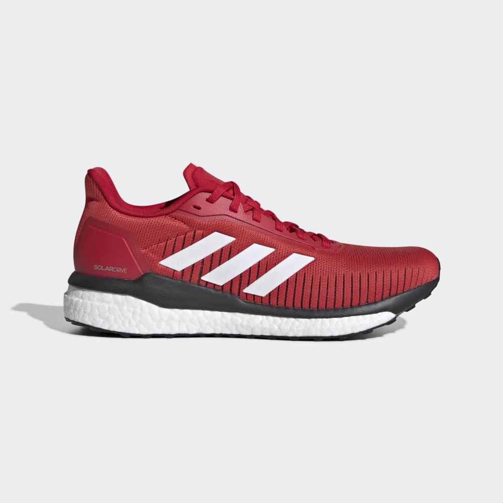 Adidas Men's Solar Drive 19 Walking Shoes Deep Red/White/Black Ireland EF0790